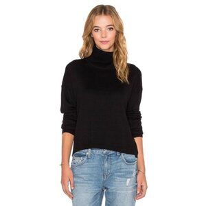 Revolve One Teaspoon Turtleneck Sweater Cashmere Funnel Black Size XS